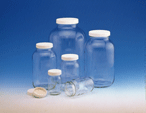 Clear Glass Economy Jars with Pulp/vinyl-lined lids