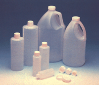 HDPE Cylinders and Jugs with Foam-lined Caps