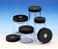 Glass Jars with Septum Caps