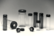 Glass Vials and Jars with Septum Caps